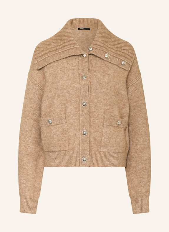 maje Strickjacke CAMEL