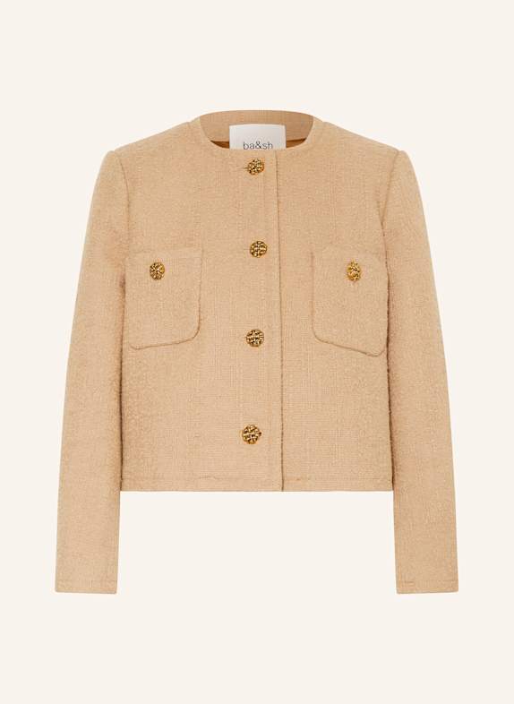 ba&sh Kastenjacke MEREDITH aus Bouclé CAMEL