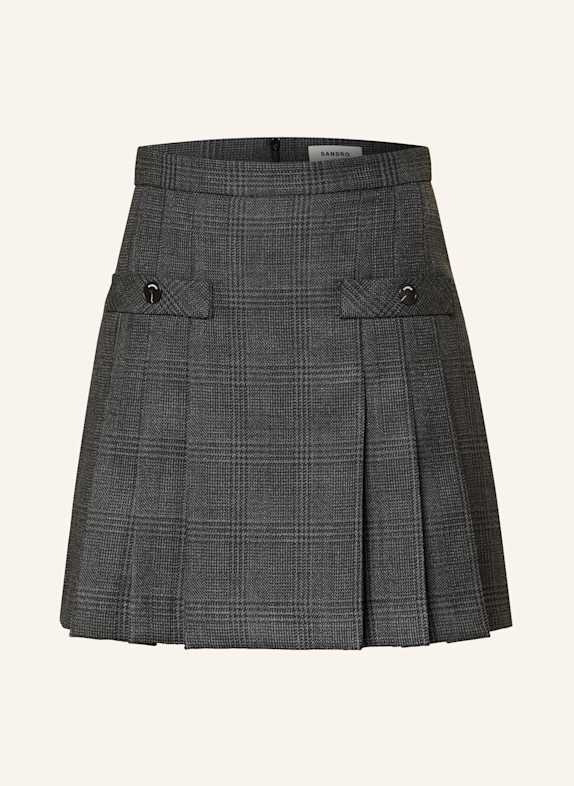 SANDRO Spódnica CZIEMNOSZARY/ SZARY/ CZARNY