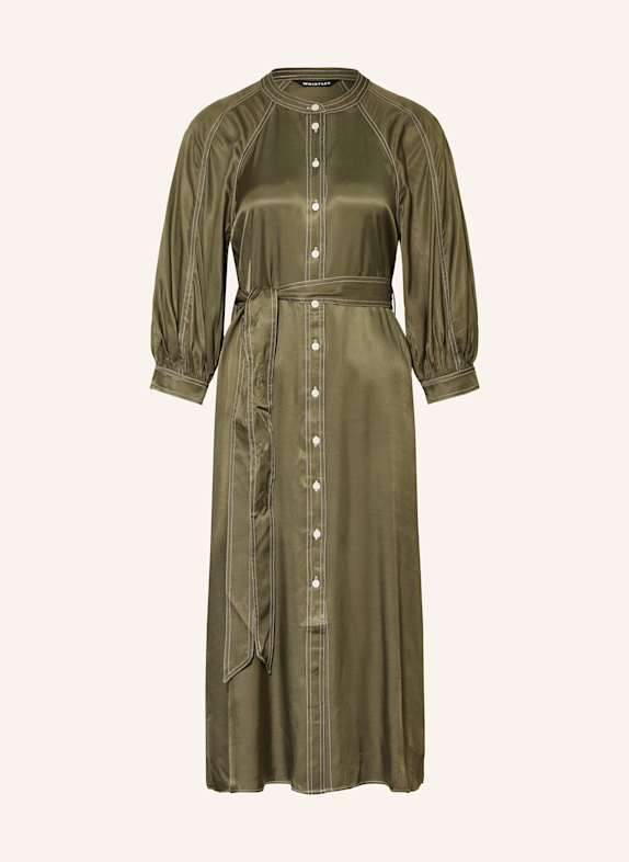 WHISTLES BRETON jersey dress KHAKI
