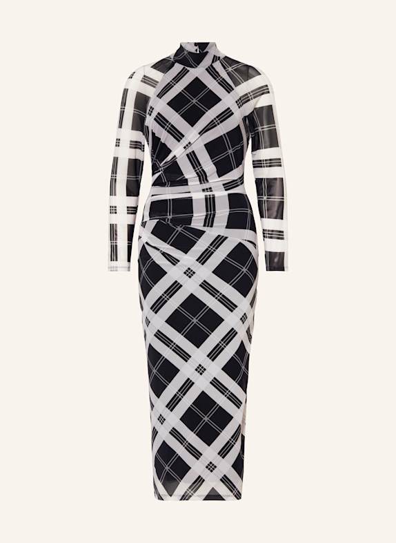REISS Mesh-Kleid DARLA SCHWARZ/ HELLGRAU