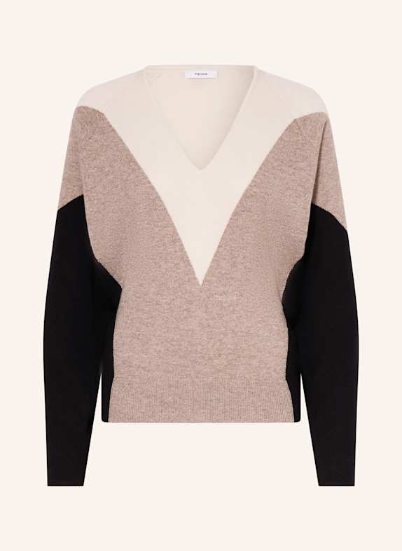 REISS Sweater ESME BEIGE/ BLACK/ CREAM