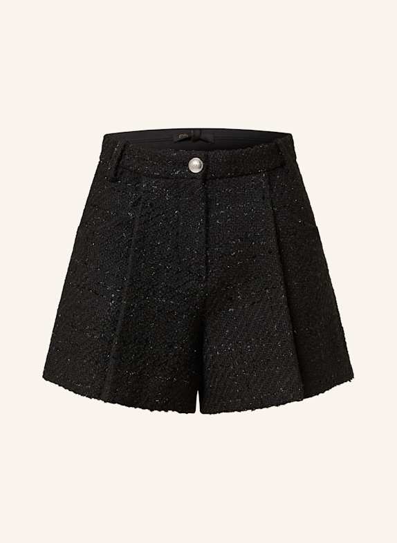 maje Tweed-Shorts SCHWARZ