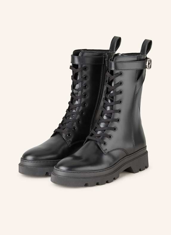 CLAUDIE PIERLOT Schnürstiefel SCHWARZ