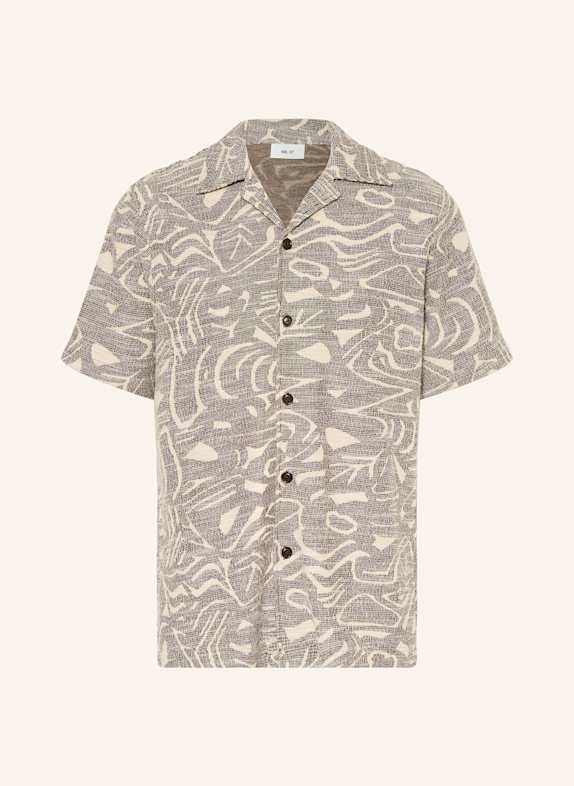 NN.07 Resorthemd JULIO Regular Fit aus Jersey DUNKELBRAUN/ HELLBRAUN