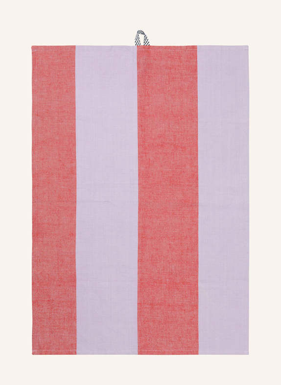 Ferm LIVING Dekokissen LAY mit Daunenf&uuml;llung HELLLILA/ ROT