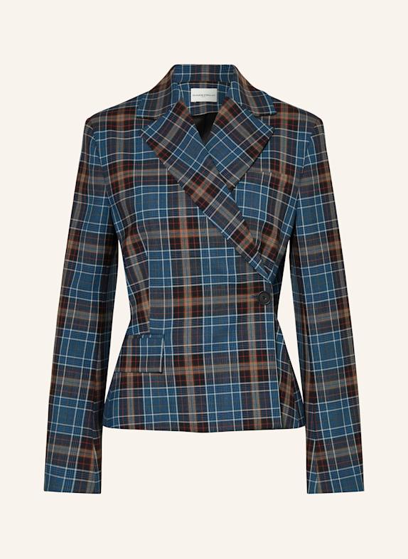 CLAUDIE PIERLOT Blazer PETROL/ ROT/ BRAUN