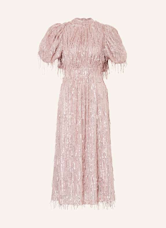 ROTATE Kleid mit Pailletten ROSÉ/ ROSÉGOLD