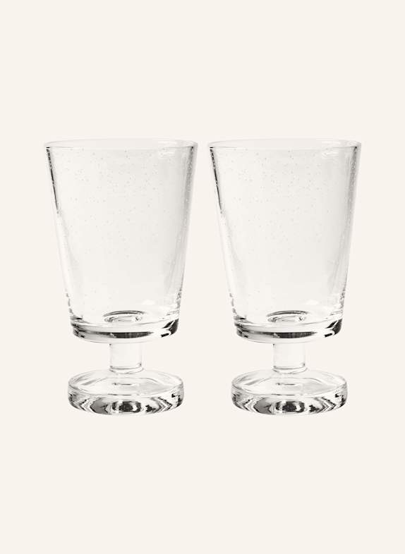 BROSTE COPENHAGEN 2er-Set Weingläser BUBBLE WEISS