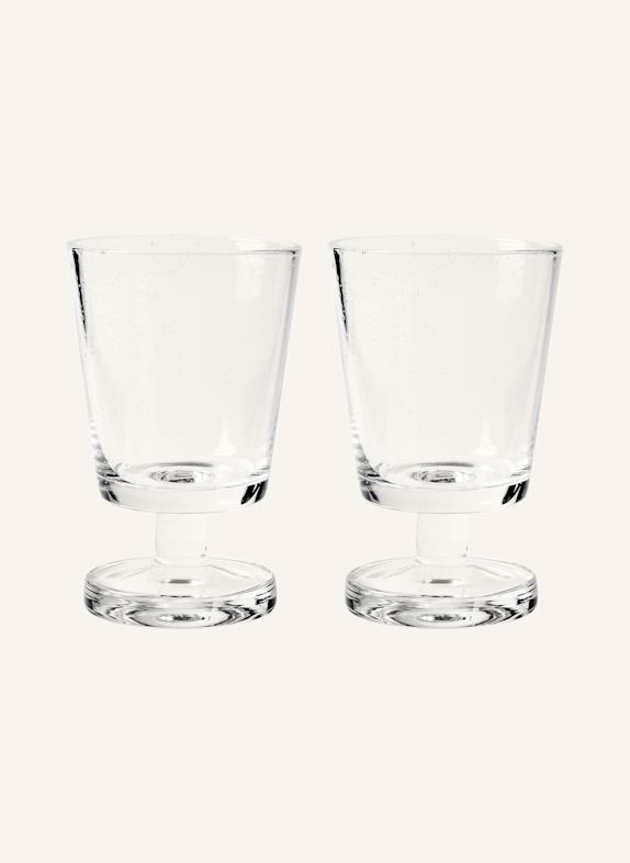 BROSTE COPENHAGEN 2er-Set Weingläser BUBBLE WEISS