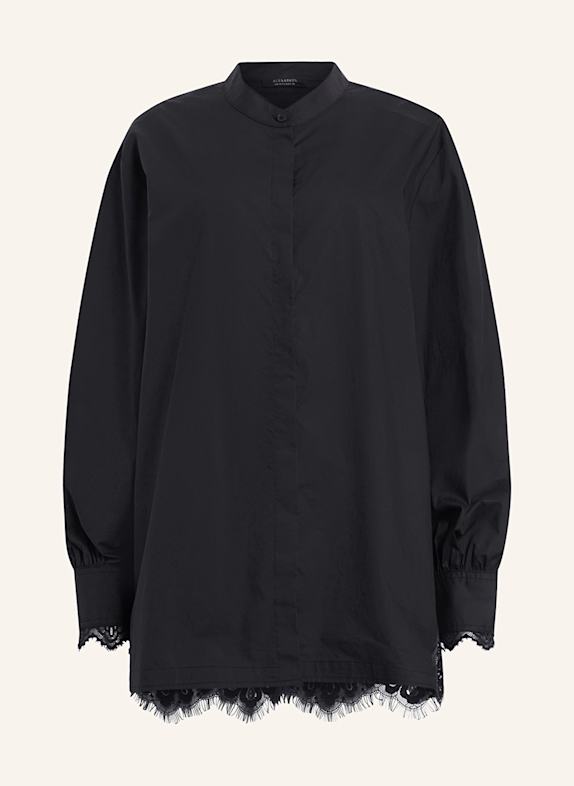 ALLSAINTS Bluzka ETHEL z koronką CZARNY