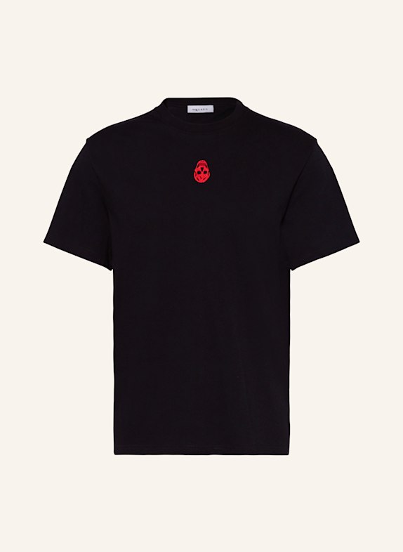 Alexander McQUEEN T-Shirt SCHWARZ/ ROT