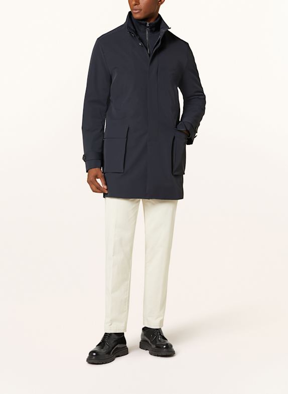 REISS Mantel PLAYER mit herausnehmbarer Blende DUNKELBLAU