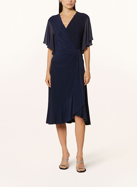 Joseph Ribkoff SIGNATURE Cocktailkleid in Wickeloptik DUNKELBLAU