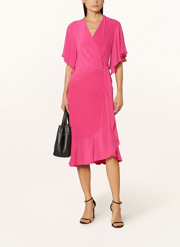 Joseph Ribkoff SIGNATURE Cocktailkleid in Wickeloptik PINK