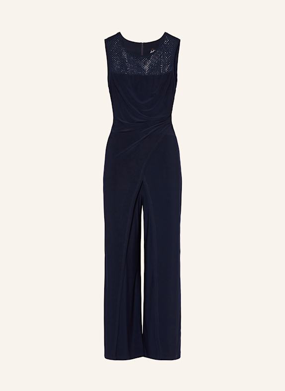 Joseph Ribkoff SIGNATURE Jersey-Jumpsuit mit Schmucksteinen DUNKELBLAU