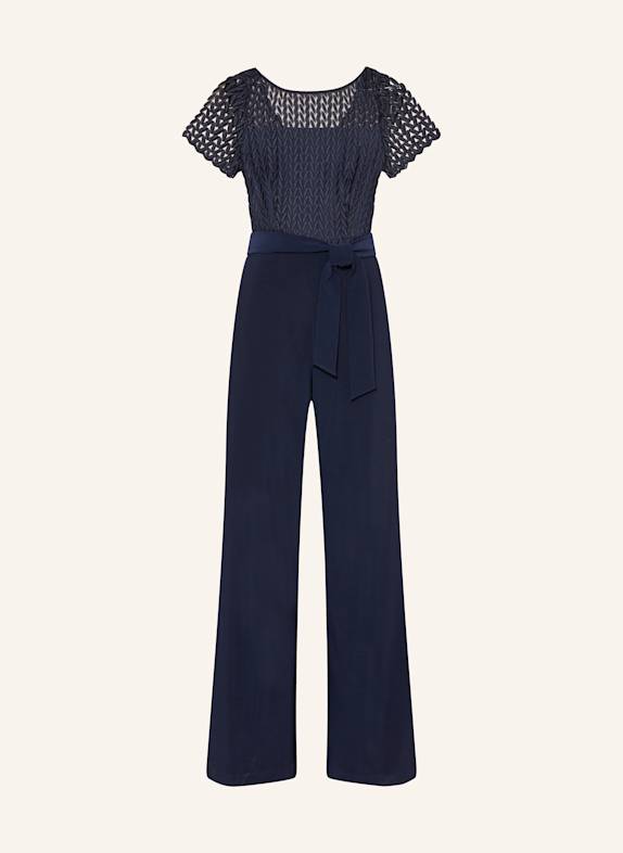 Joseph Ribkoff SIGNATURE Jumpsuit im Materialmix DUNKELBLAU