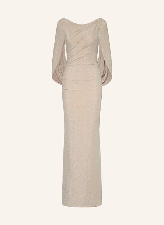 Joseph Ribkoff SIGNATURE Abendkleid mit Glitzergarn BEIGE