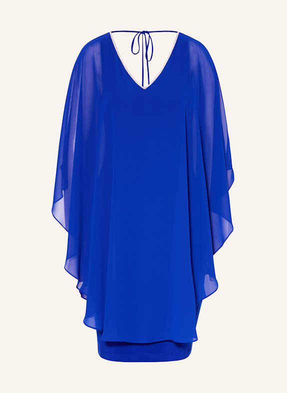 Joseph Ribkoff SIGNATURE Cocktailkleid im Materialmix mit Schmucksteinen BLAU