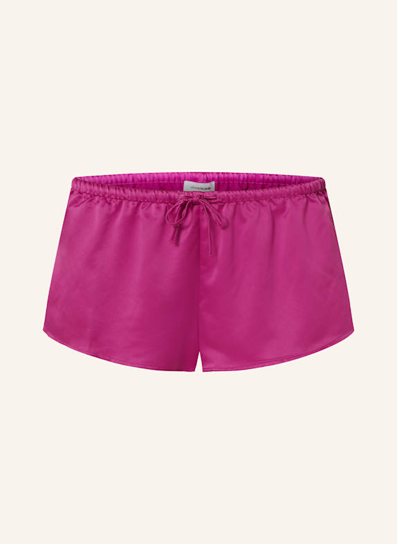 CHANTELLE PLAY satin sleep shorts FUCHSIA