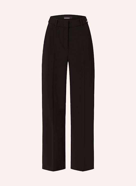 CAMBIO Marlenehose AMELIE mit Galonstreifen SCHWARZ