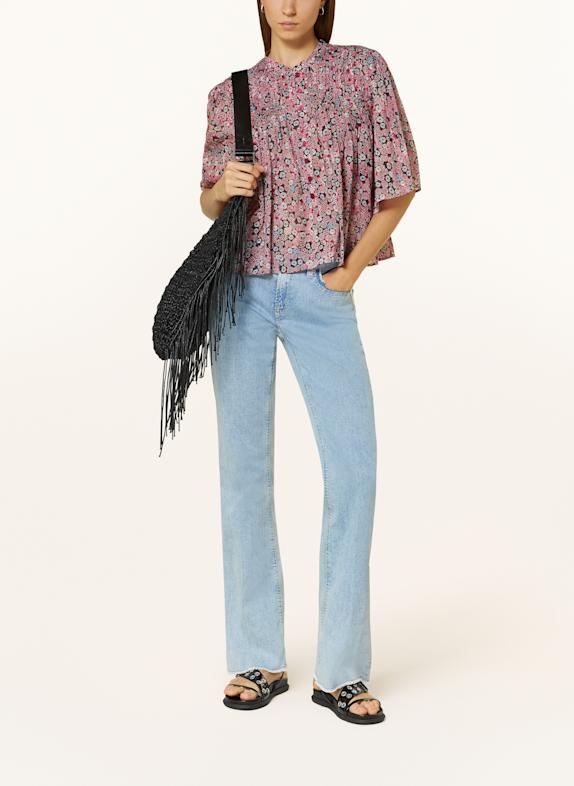 CAMBIO Flared jeans PARIS 5128 contrast bleached & fring