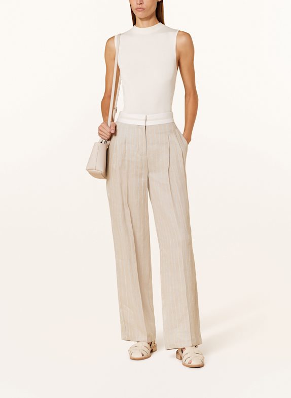 CAMBIO Marlene-bukser ANNY BEIGE / SORT / HVID