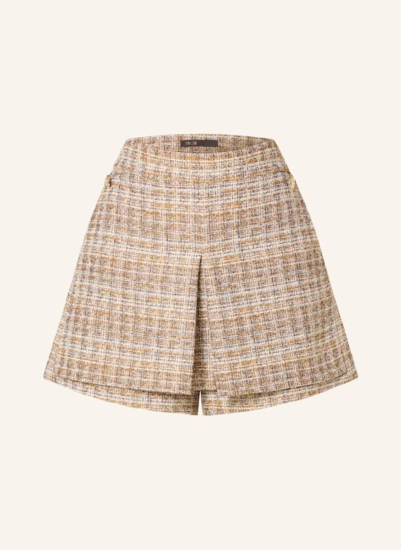 maje Tweed-Skort mit Glitzergarn BRAUN/ HELLBRAUN/ GOLD