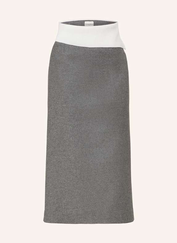 CLAUDIE PIERLOT Rock GRAU/ WEISS