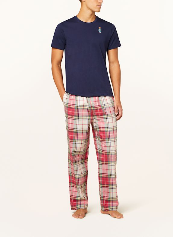 POLO RALPH LAUREN pyjama DONKERBLAUW / ROZE / GROEN