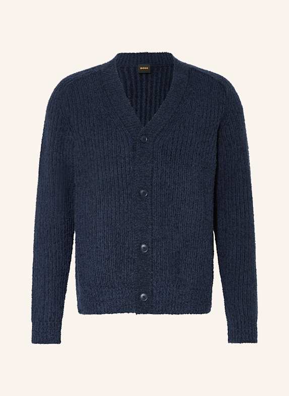 BOSS Strickjacke KARDIRICE DUNKELBLAU