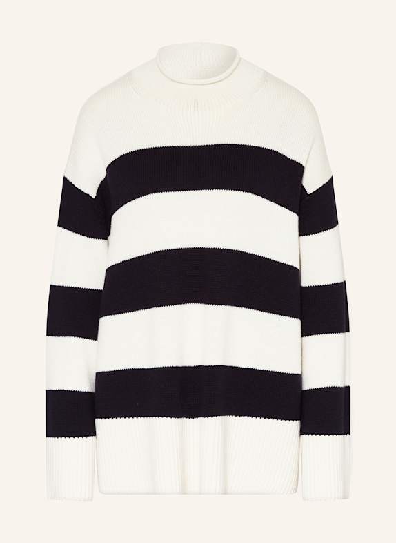 VINCE Oversized-Pullover ECRU/ DUNKELBLAU
