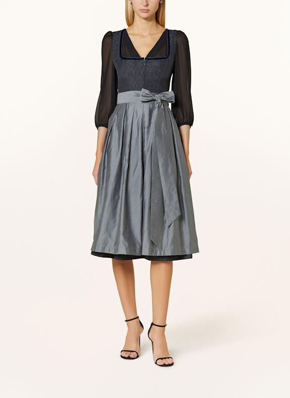 AlpenHERZ Dirndl FRANZI DUNKELBLAU/ BLAU