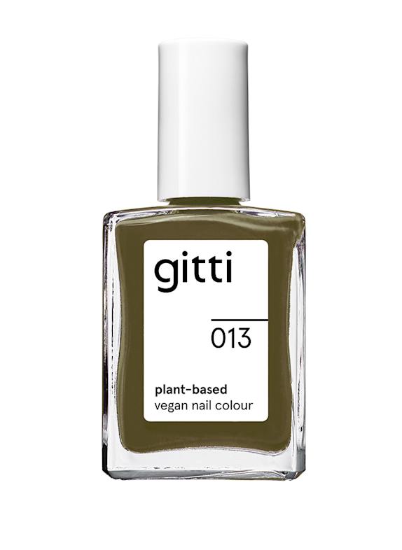 gitti PLANT-BASED VEGAN NAIL COLOUR NO. 013 - OLIVE GREEN