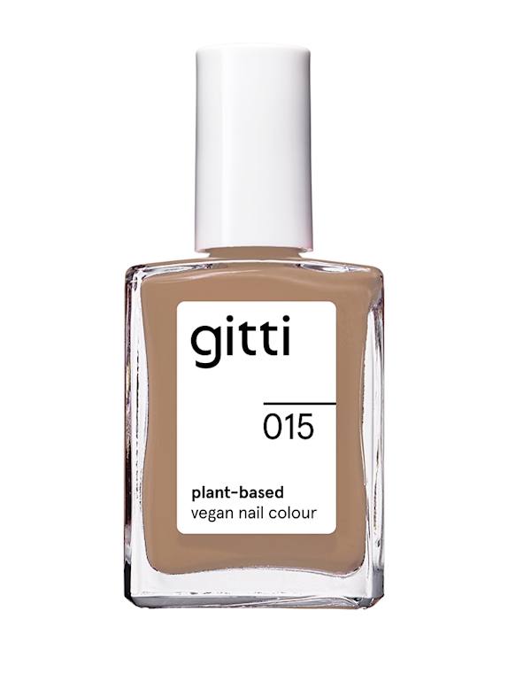 gitti PLANT-BASED VEGAN NAIL COLOUR NO. 015 - LIGHT BROWN