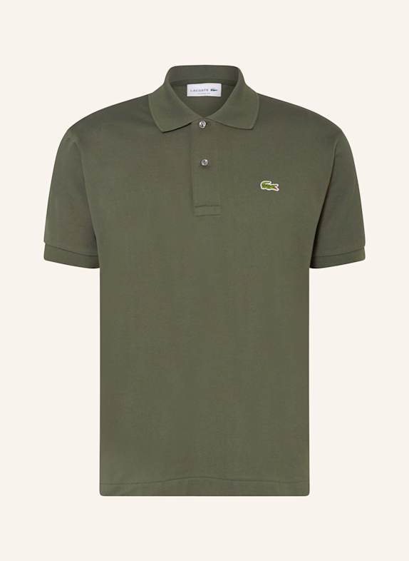 LACOSTE Piqué-Poloshirt Classic Fit DUNKELGRÜN