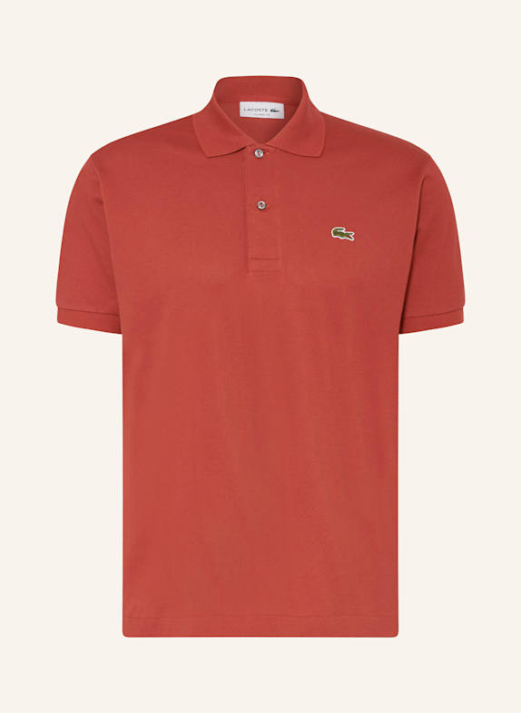 LACOSTE Piqué-Poloshirt Classic Fit DUNKELORANGE