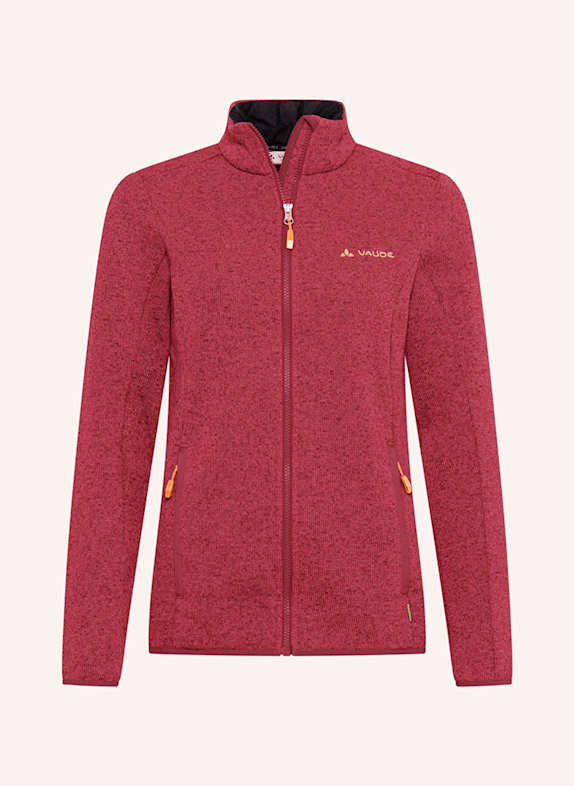 VAUDE Strick-Fleecejacke RIENZA DUNKELROT