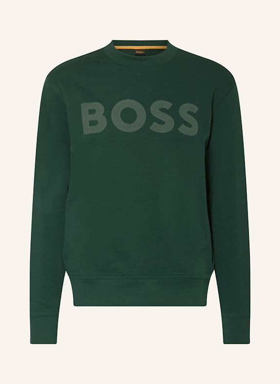 BOSS Sweatshirt WEBASICCREW DUNKELGRÜN