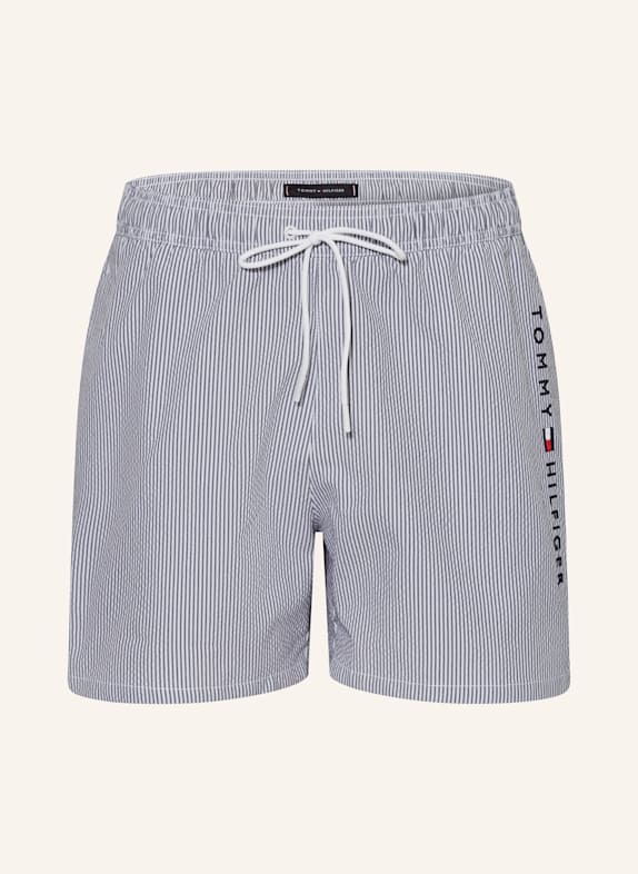 TOMMY HILFIGER Badeshorts WEISS/ DUNKELBLAU