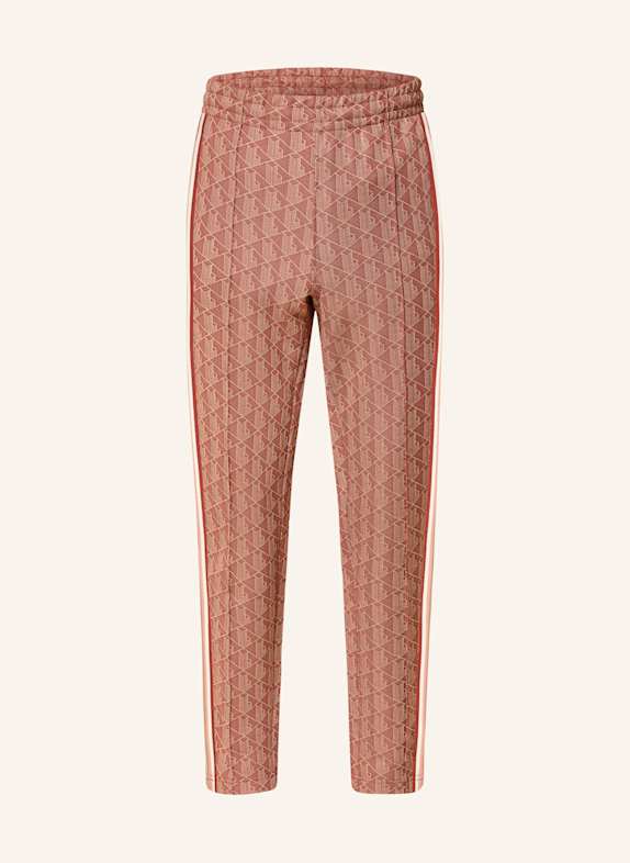 LACOSTE Track Pants DUNKELORANGE/ LACHS/ BRAUN