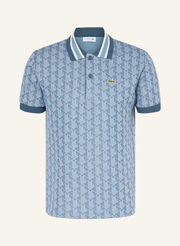 LACOSTE Jersey-Poloshirt BLAU/ HELLBLAU