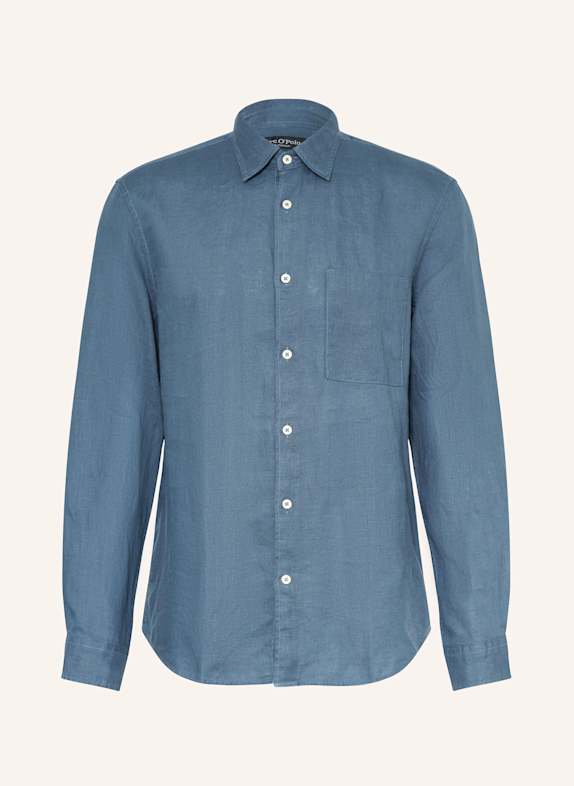 Marc O'Polo Koszula z lnu regular fit NIEBIESKI