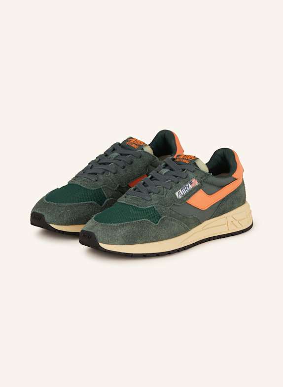 AUTRY Sneakersy REELWIND LOW UT ZIELONY/ POMARAŃCZOWY