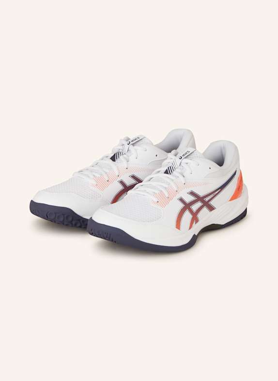 ASICS Indoorschuhe GEL-TASK 4 WEISS/ DUNKELBLAU/ ORANGE