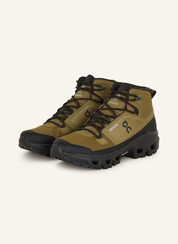 On Trekkingschuhe CLOUDROCK MID WP OLIV/ SCHWARZ