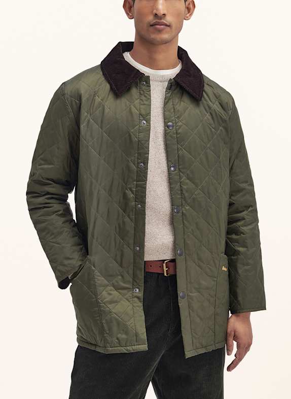 Barbour Kurtka pikowana HERITAGE LIDDESDALE OLIWKOWY