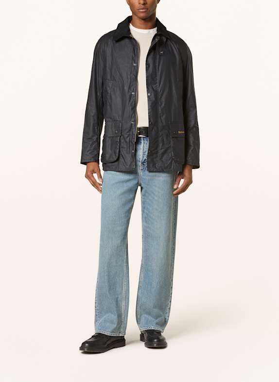 Barbour Fieldjack ASHBY DONKERBLAUW