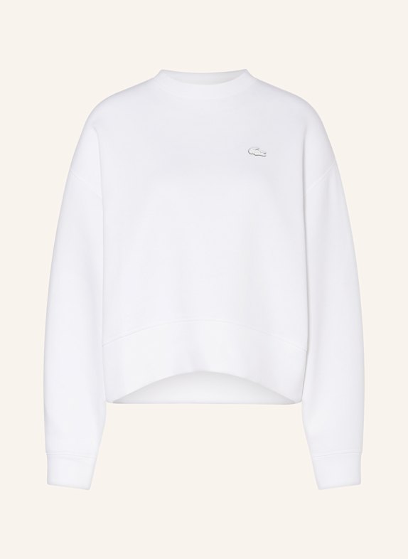 LACOSTE Oversized-Sweatshirt WEISS