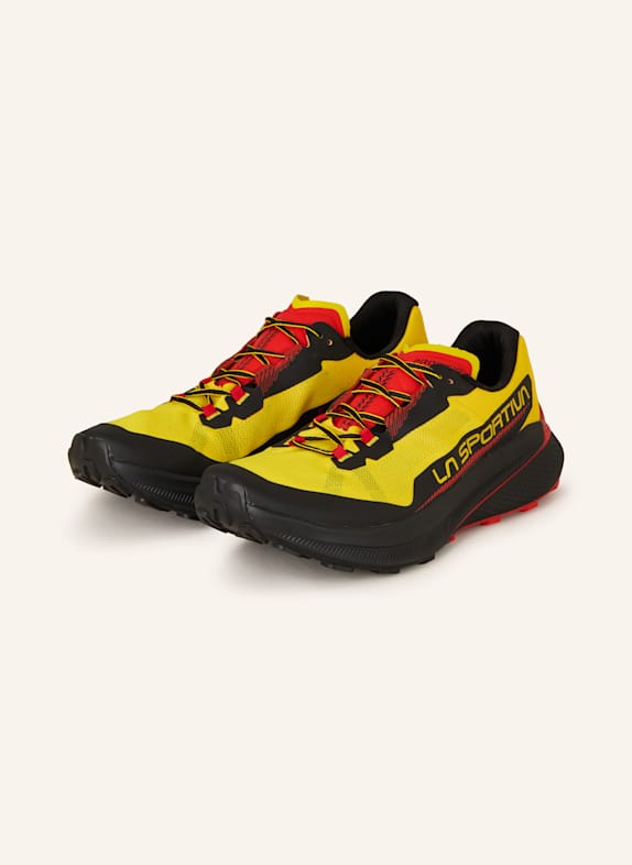 LA SPORTIVA Trail running shoes BUSHIDO III BLACK/ DARK YELLOW/ RED
